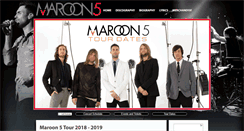 Desktop Screenshot of maroon5tourdates.com